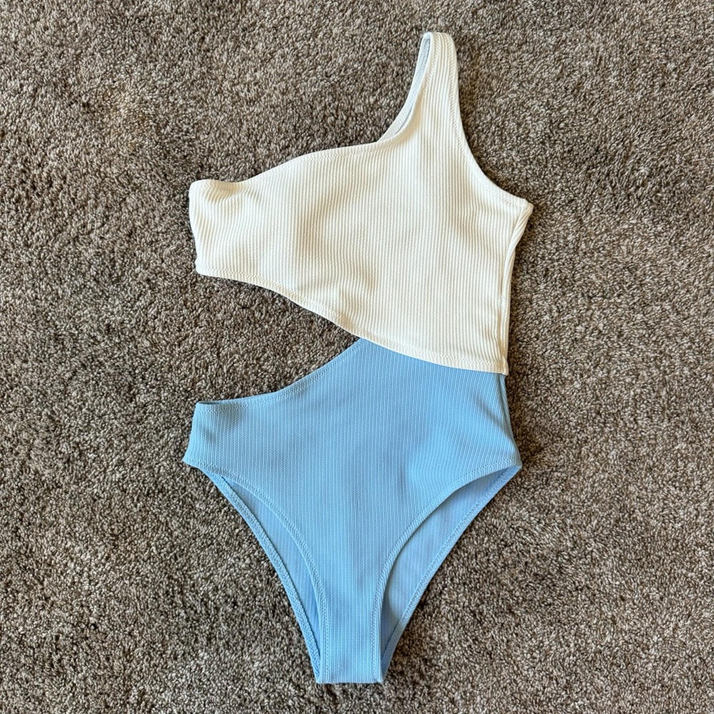 Zara One-Shoulder Swimsuit